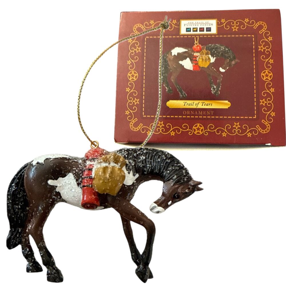 Trail of Tears Ornament Painted Ponies (4040985) by Enesco 2012 NIB